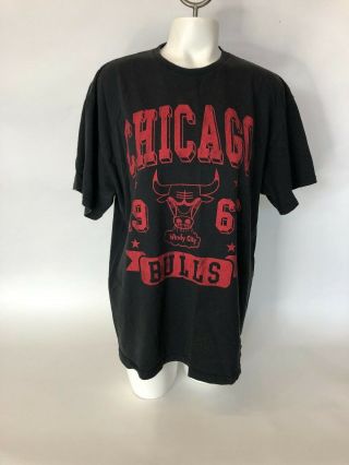 Junk Food Vintage Mens Size L Chicago Bulls Short Sleeve Graphic T - Shirt