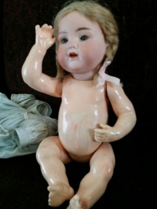 Antique Bisque Doll Baby Bent Limb Armand Marseille Germany Am 990