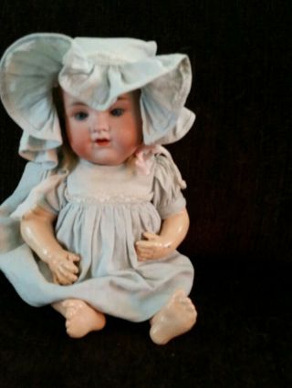 ANTIQUE BISQUE DOLL BABY BENT LIMB ARMAND MARSEILLE GERMANY AM 990 3