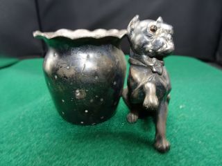 Vintage Derby Silver Co.  Dog Figural Toothpick Holder 2306