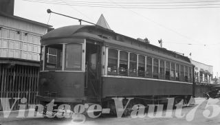 Negative Trolley Atlantic City & Shore 116 Jersey 1930 