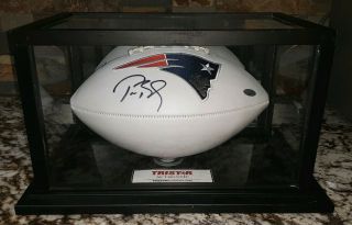 Rare Tom Brady England Patriots Signed Football W/ Tristar & Case