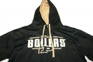PURDUE BOILERMAKERS NCAA Men ' s Polyester Hooded Sweatshirt Hoodie BLACK Medium 2