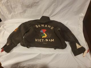 Vintage Vietnam War Us Marines Souvenir Jacket Uniform Embroidered Map Dragon S