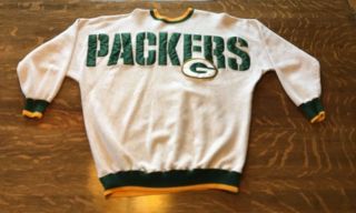Vtg 90s Green Bay Packers Sweatshirt Legends Athletic Mens Xxl 17 - 263