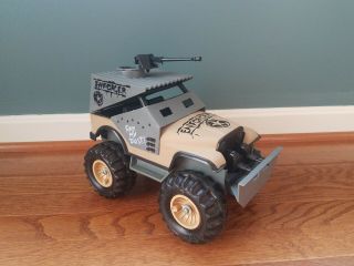 Vintage Tonka 1986 Mad Max Armored Enforcer Jeep 11.  75 " Eat My Dust Army 80s Toy