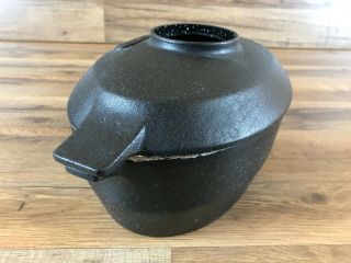 Vintage LL Bean Cast Iron Wood Stove Steam Humidifier Black Pot 3