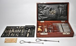 Wwi Historic Eye Surgical Instruments 1917 G.  P.  Pilling & Son Co.  Phil