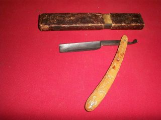 Vintage H.  Boker & Co.  Tree Brand Cutlery German Straight Razor Knife