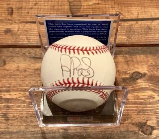Albert Pujols Signed Autographed Oml Baseball Psa/dna 8.  5 Angels Stl Cardinals