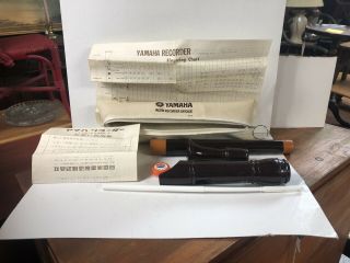 Vintage Yamaha Alto Recorder Baroque Made In Japan In Case