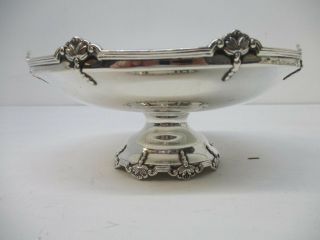 A Mid 20th Century Solid Silver Pedestal Dish By Walker & Hall,  Sheffield 1939.