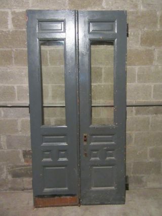 Ornate Antique Double Entrance French Doors 43 X 87 Architectural Salvage
