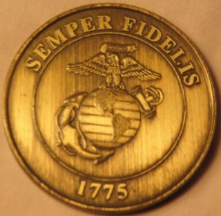 U.  S.  Marine Corps 14th Sergeant Major Challenge Coin Semper Fidelis Vintage?