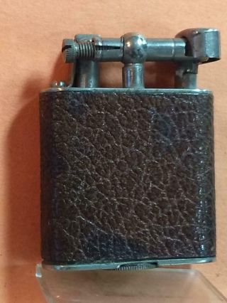 Vintage,  1920s Lift Arm Lighter Small Brothers Of Germany With Leather Wrap