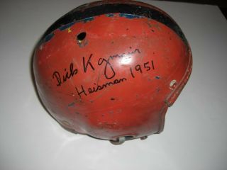Dick Kazmaier Princeton Heisman 1958 Rare W/coa Signed Vintage Full Size Helmet