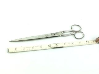 Vtg Metropolitan Cut Co 10 Inch Scissors Crane 920/10 Made In Italy Shippin