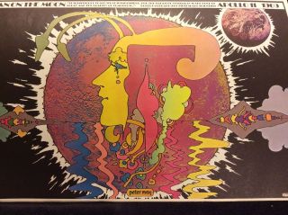 Dream Of Yesterday Hope Of Tomorrow Rare Vintage Peter Max Psychedelic Poster