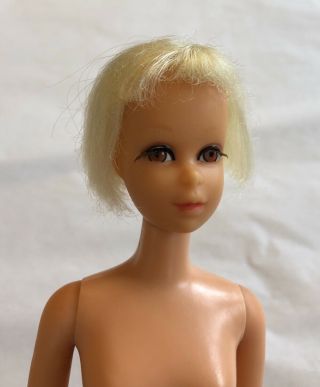 Tlc Vintage 1122 Blonde Francie Barbie Hair Happenins Doll For Ooak Reroot Body