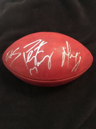 Peyton Manning / Marvin Harrison/ Edgerrin James Signed " Duke " Football.  Rare