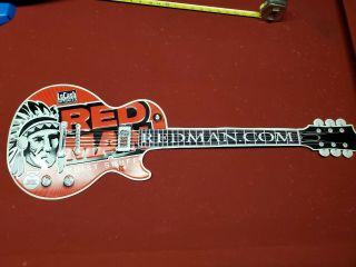Redman Chewing Tobacco Snuff & Locash Cowboys Guitar Tin Sign