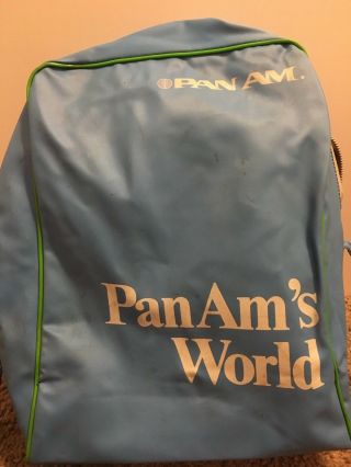 Vintage Pan Am ' s World Collectors Travel Bag 14 