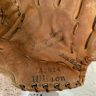 Wilson Vtg Usa Major League Baseball Gloves A2024 Harvey Kuenn Autograph Model