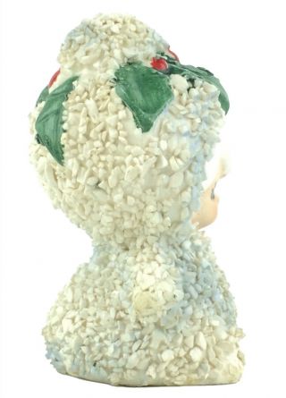 Vintage Lefton Snow Baby Textured Figurine So Cute 3” Tall 2