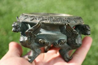 Antique Bronze Carved Incense Burner Censer