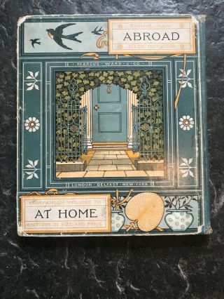 Antique children ' s picture book Abroad Crane Houghton 1st ed Ward 1882 France 2