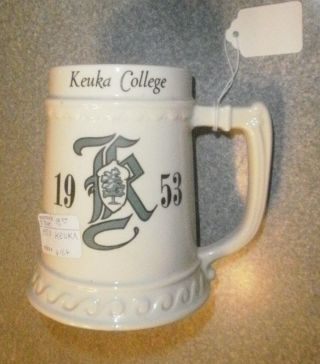 Vintage Pair Dated Sorority Mugs Keuka College Ny - 1953 & 1955