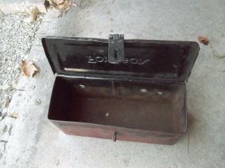 Fordson Tractor Vintage tractor tool box with lid 3