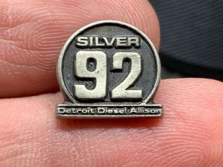 Detroit Diesel Allison Silver 92 Engine Vintage Cool Design Service Pin.