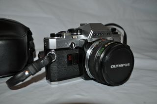 Vintage Olympus Om 10 - Om - System Zuiko 1.  8 50mm Lens,  Case,  Cap,