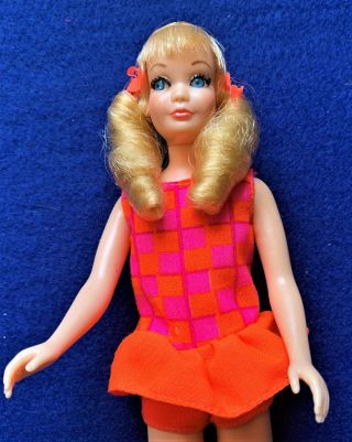 Vintage Barbie 1969 Twist ' N Turn Sausage Curl Skipper Platinum Blonde - MINTY 2