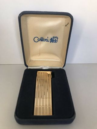 Vintage Colibri Cigarette Gas Lighter Gold Tone