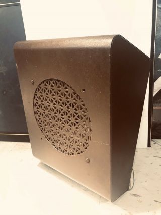 Vintage School Pa Metal Wall Speaker Art Deco Era.  Elac Speaker