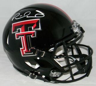 Patrick Mahomes Signed Texas Tech Red Raiders F/s Speed Authentic Helmet Jsa