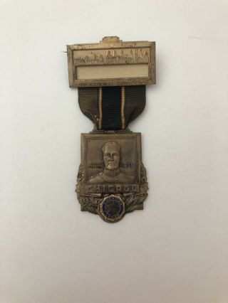 Vintage 1939 American Legion Chicago General Pershing Medal Badge Ribbon