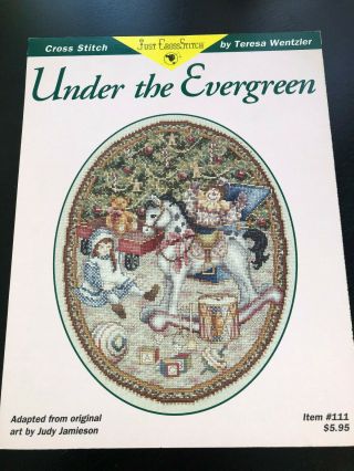 Teresa Wentzler Under The Evergreen Christmas Cross Stitch Pattern 1992 Vintage