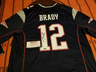 Tom Brady Signed England Patriots Nike Onfield Jersey Nwt Tristar Production