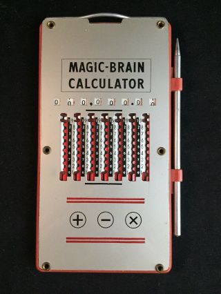 Vintage Magic - Brain Calculator W/ Pen And Instructions