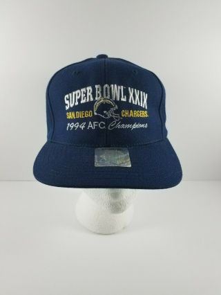 San Diego Chargers Vintage 1994 Afc Champions Nfl Snapback Hat Headmaster