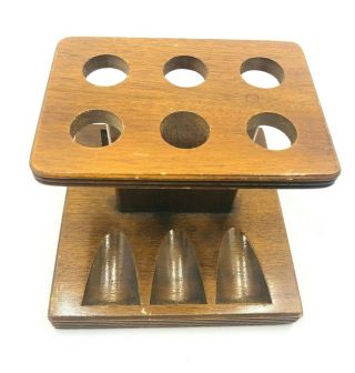 Vintage Antique Wooden Pipe Rack/stand