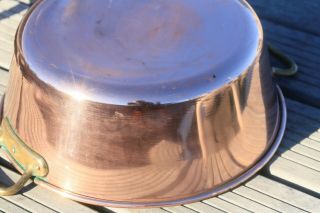 Antique Copper Confiture Jam Jelly Pan With Rounded Rim 4.  9lbs Diam 15inch 3