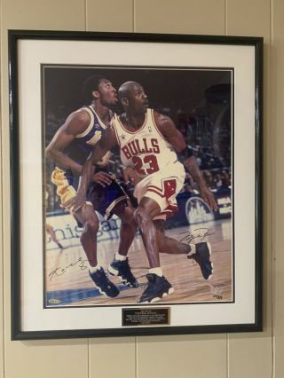 Michael Jordan Kobe Bryant Upper Deck Signed Authentic 16x20 Photo 110/200