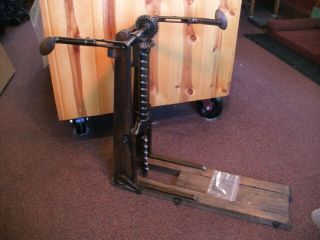 Antique 1872 Barn Beam Boring Auger Drill Press Hand Crank Cast Iron