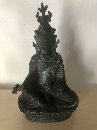 Chinese Bronze Buddha Deity Figure Statue