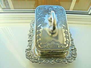 Antique Silver Plated Cheese Dish 1900 Briggs & Co Sheffield
