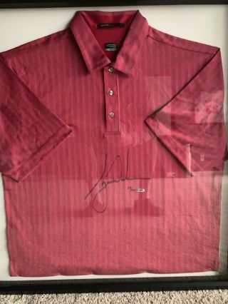 Tiger Woods Autographed Signed Polo Golf Shirt Upper Deck